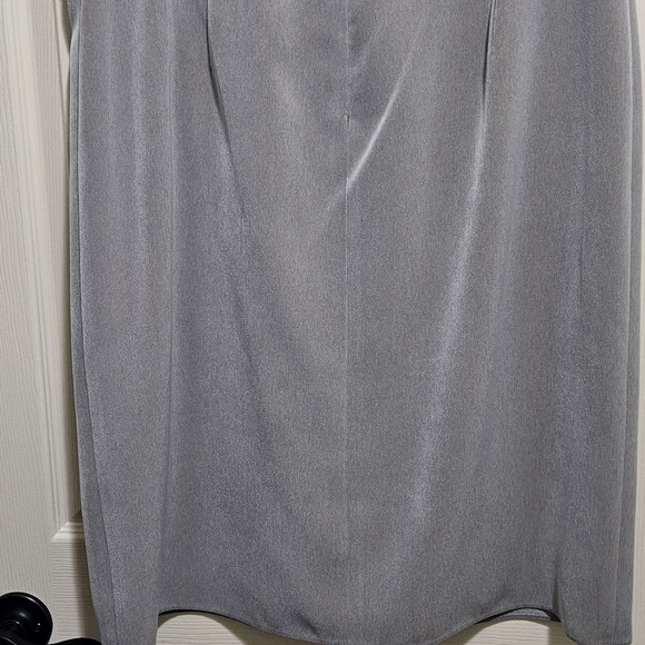 Giorgio Armany Size 14 Grey Lined Pencil Skirt - Picture 5 of 12
